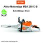 Preview: Stihl Akku-Motorsäge MSA 200 C-B 30 cm