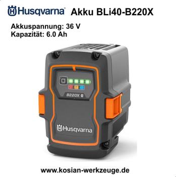 Husqvarna Akku BLi40-B220X  36V 6,0AH