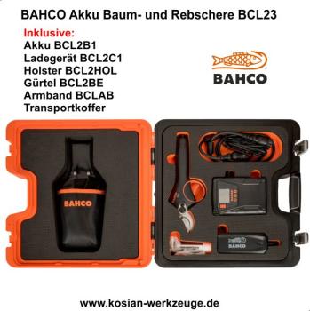 Preview: Bahco Akku Baumschere, Rebschere BLC23