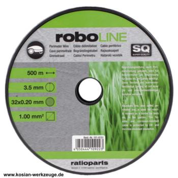 Ratioparts Begrenzungsleitung für Mähroboter 3,5 mm x 500 m Begrenzungskabel