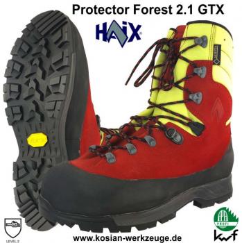 Haix Schnittschutzstiefel Protector Forest 2.1 GTX Red-Yellow