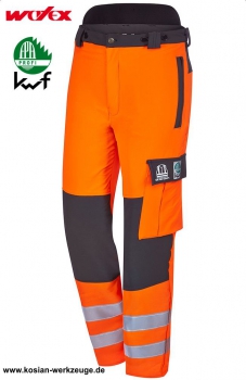 Watex Schnittschutzhose Kommune Stretch, Bundhose Warnfarbe