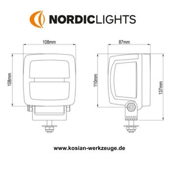 Preview: Nordic Lights Arbeitsscheinwerfer LED KL1401