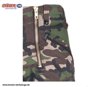 Oyster "Kaspar" Zunftbermuda Camouflage woodland