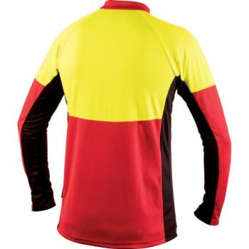 Preview: Funktionsshirt langarm  gelb/rot-schwarz