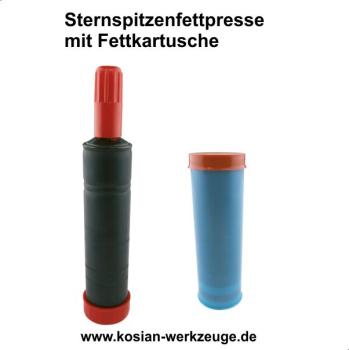 Ratioparts Sternspitzenfettpresse mit Fettkartusche