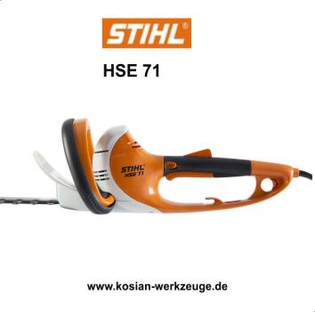 Preview: Stihl HSE 71 Elektro-Heckenschere 60 cm
