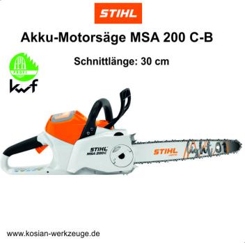 Stihl Akku-Motorsäge MSA 200 C-B 30 cm