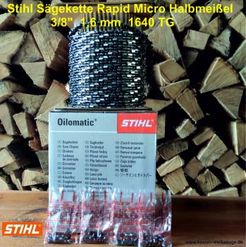 Stihl Sägekette Rapid Micro Halbmeißel 3/8" 1,6 mm 1640 TG