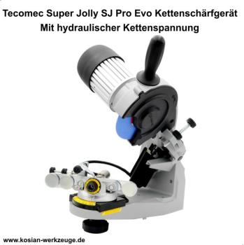 Tecomec Super Jolly SJ Pro Evo hydraulisches Kettenschärfgerät