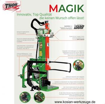 Thor Holzspalter Magik 13 T mit EL-Motor 400 V, Neues Modell