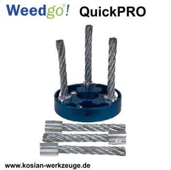 Weedgo Wildkrautbürste Quick PRO für Freischneider 130 x 25.4/20.0 mm