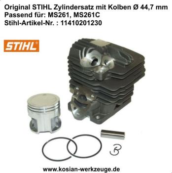 Original STIHL Zylindersatz mit Kolben für Stihl MS 261, MS 261C, MS 261CM