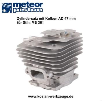 Preview: Meteor Zylindersatz mit Kolben für Stihl MS 361