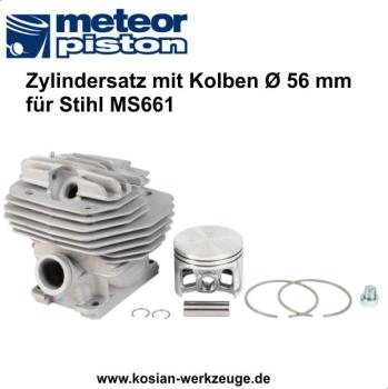 Meteor Zylindersatz mit Kolben für Stihl MS 661