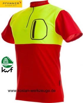 Pfanner Zipp-Neck Shirt Kurzarm