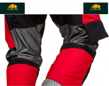 SIP W-AIR Schnittschutzhose, 1SNW rot-schwarz