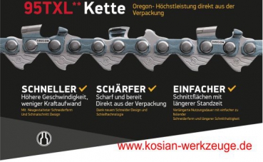 Preview: Oregon SpeedCut Sägekette 95TXL067E 1,3 mm .325" 40 cm für Stihl