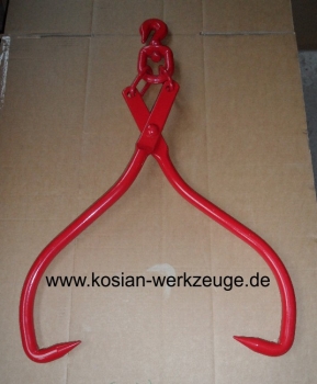 Schleppzange Verladezange Forstzange 550 kg 11 mm