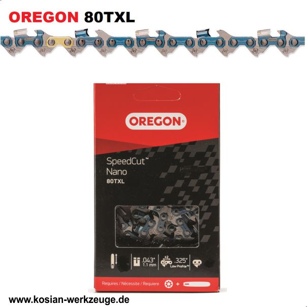 Oregon Sägekette SpeedCut Nano 325" 1,1mm 64TG 80TXL064E