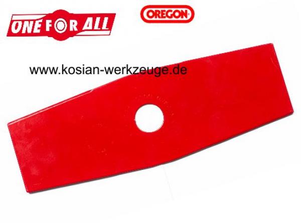 Oregon 2-Zahn Freischneidermesser 1,4mm x 255mm: 25,4mm und 20mm Aufnahme