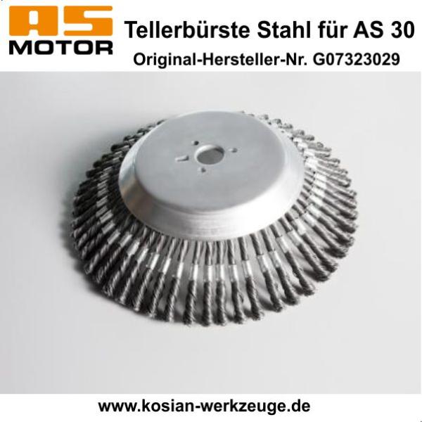 AS-MOTOR Tellerbürste Stahl für AS 30