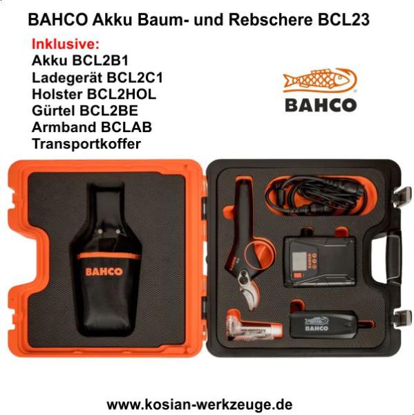 Bahco Akku Baumschere, Rebschere BLC23