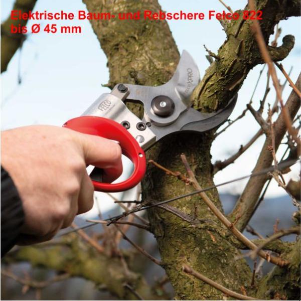 Felco 822 Elektrische Baumschere, Akku-Rebschere bis 45 mm