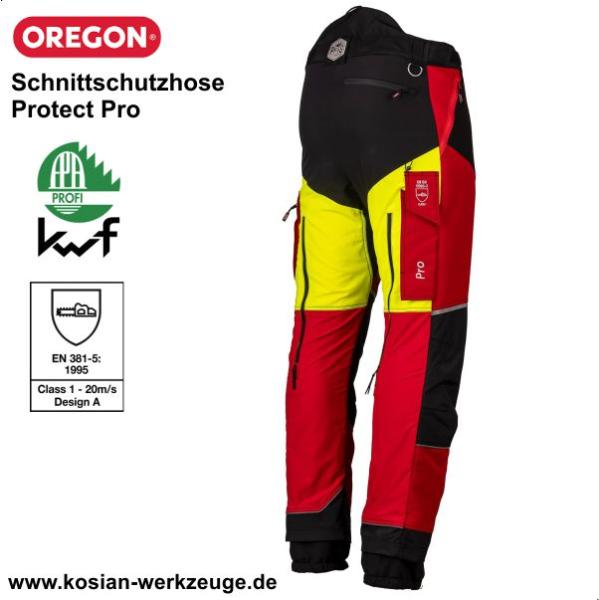 Oregon Schnittschutzhose Protect Pro rot
