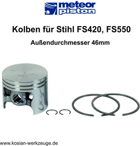 Meteor Kolben für Stihl FS420, FS550
