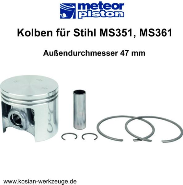 Meteor Kolben für Stihl MS351, MS361