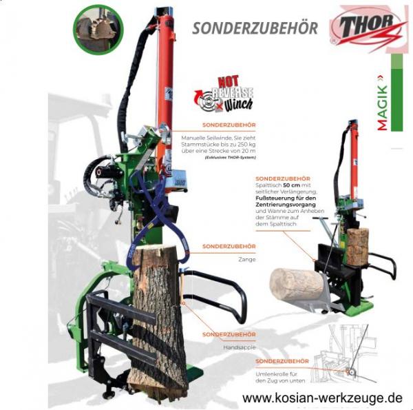 Thor Holzspalter Super Magik 18 T Neues Modell mit Zapfwellenantrieb