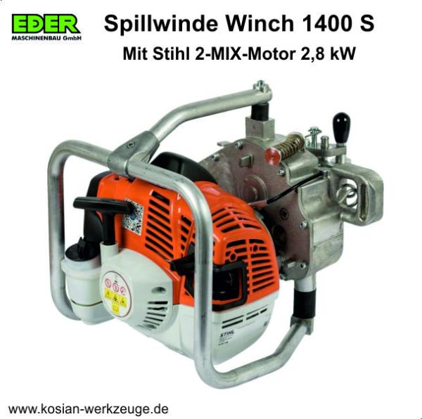 Eder Spillwinde 1400 S mit Stihl Motor