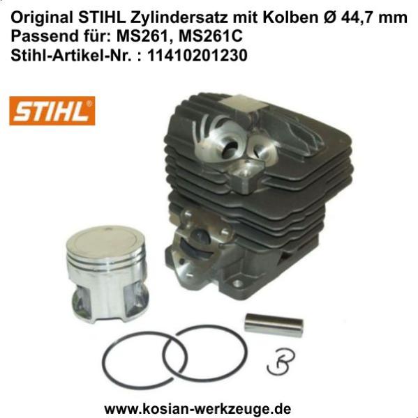 Original STIHL Zylindersatz mit Kolben für Stihl MS 261, MS 261C, MS 261CM