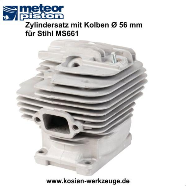 Meteor Zylindersatz mit Kolben für Stihl MS 661