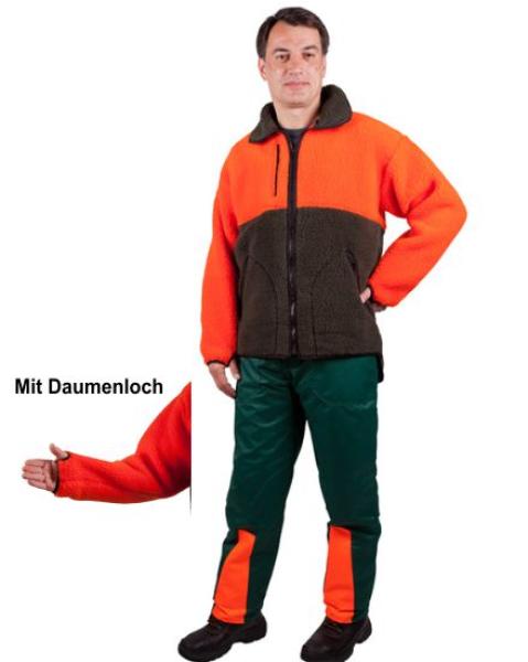 Watex Faserpelzjacke Forest Jack, oliv-orange Forstjacke