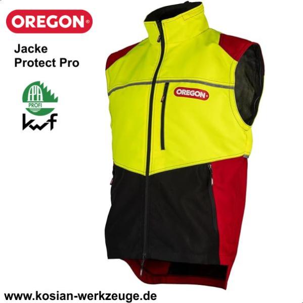 Oregon Forstjacke Protect Pro rot/gelb